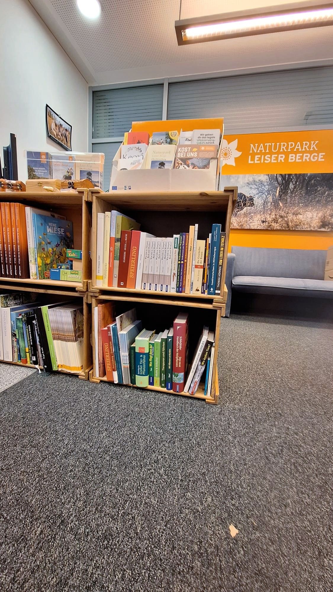 Leseecke im Naturparkbüro Leiser Berge