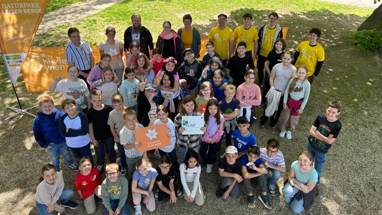 Kinderuni on Tour 2025, © Naturpark Leiser Berge | Richard Nieschalk