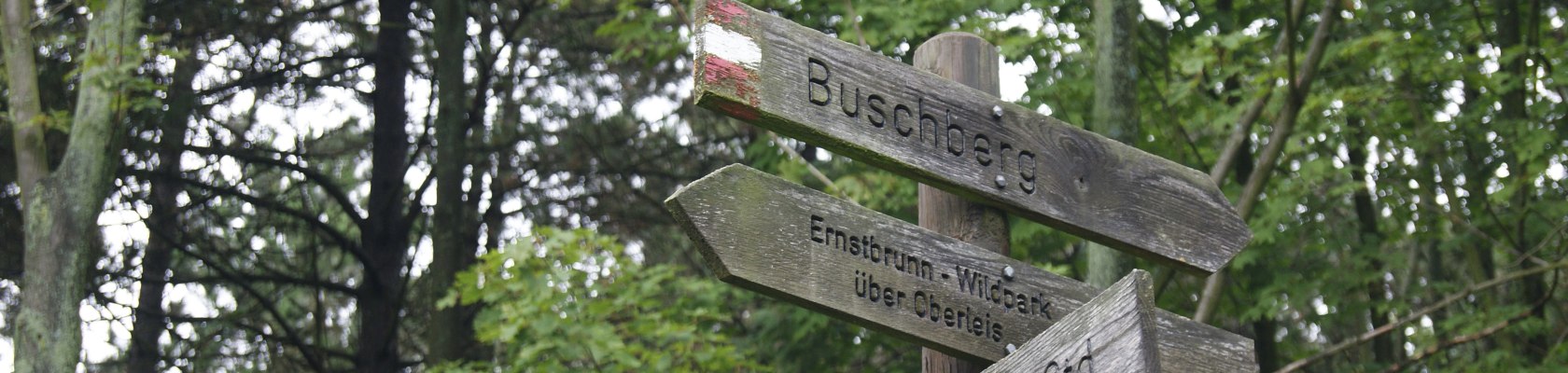 Wegweiser, &copy; Naturpark Leiser Berge